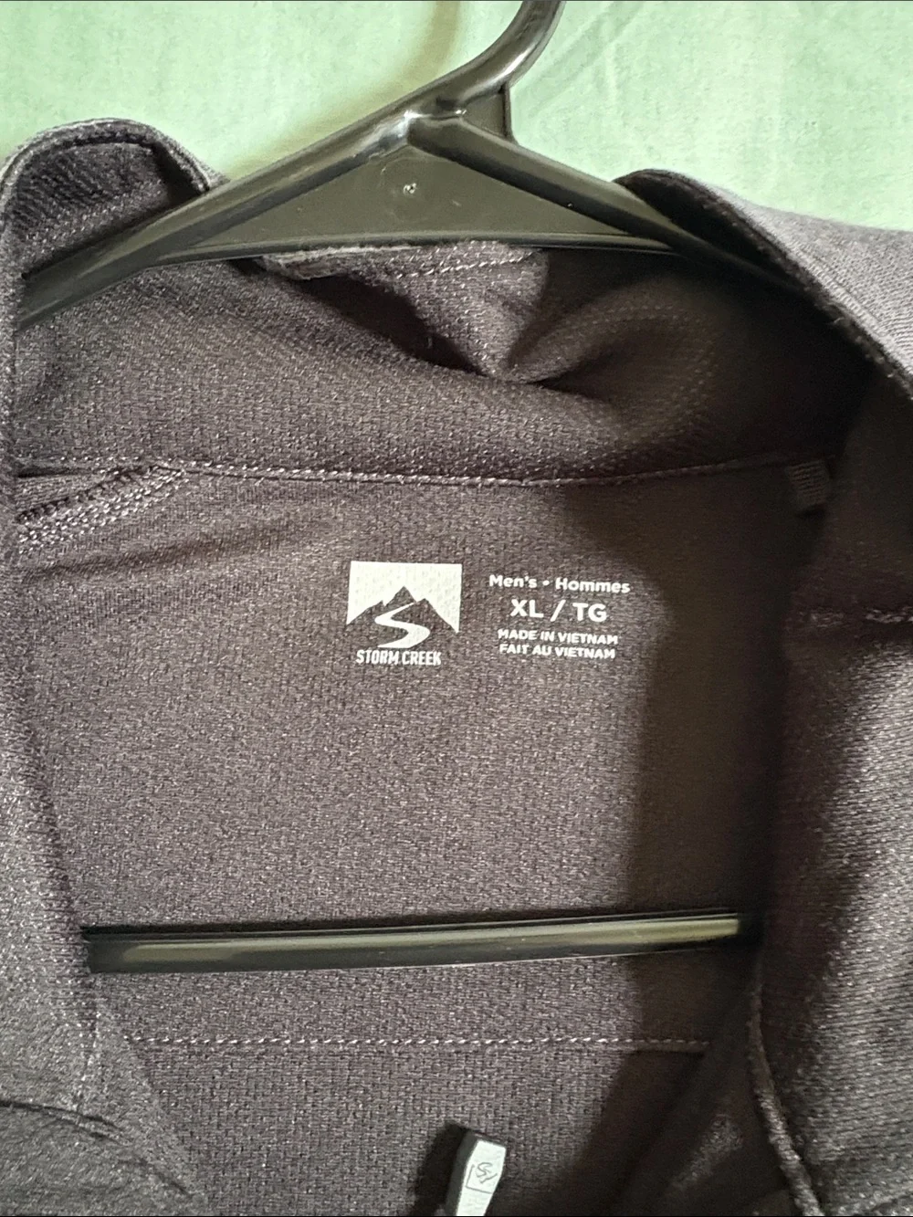 Jeep Men's Dark Gray Quarter-Zip Long Sleeve Pullover
